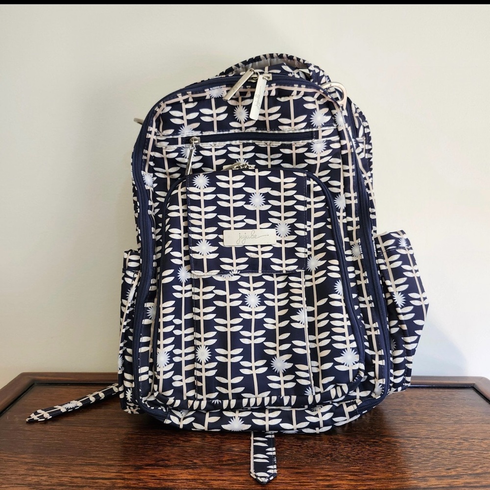 JuJuBe Be Right Back Diaper Bag Dandy Lines